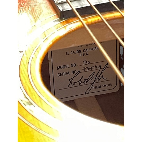Used 1997 Taylor 510 Sunburst Acoustic Guitar