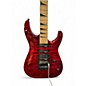 Used Jackson JS34Q Dinky Trans Red Solid Body Electric Guitar