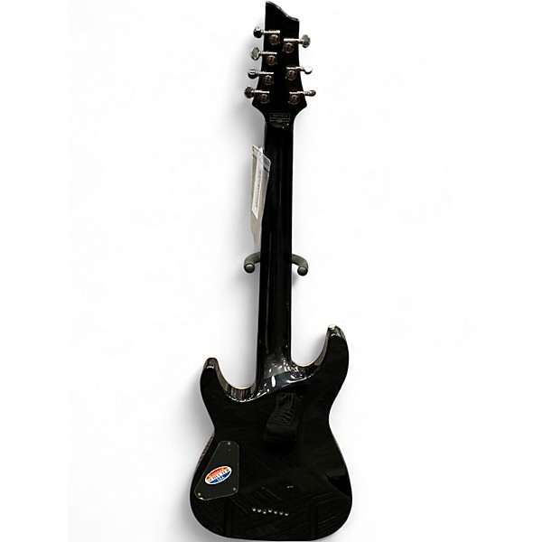 Used Schecter Guitar Research Blackjack C7 Black Solid Body Electric Guitar