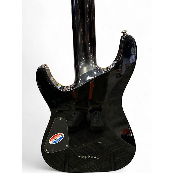 Used Schecter Guitar Research Blackjack C7 Black Solid Body Electric Guitar