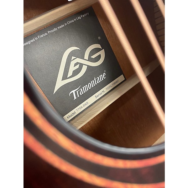 Used Lag Guitars T70A TRAMONTANE Sunburst Acoustic Guitar