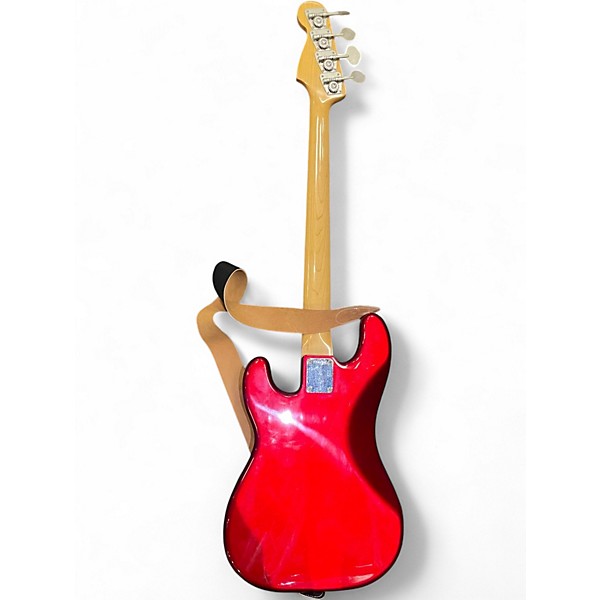 Used Fender PRECISION Candy Apple Red Metallic Electric Bass Guitar