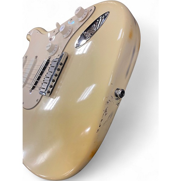 Vintage 1989 Fender Stratocaster cream white Solid Body Electric Guitar