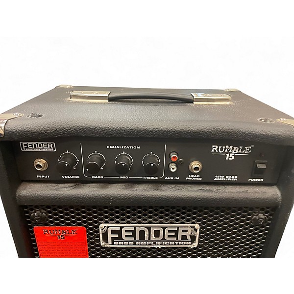 Used Fender Rumble 15 15W 1X8 Bass Combo Amp
