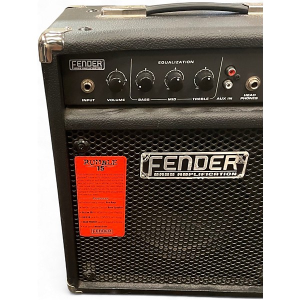 Used Fender Rumble 15 15W 1X8 Bass Combo Amp