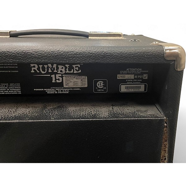 Used Fender Rumble 15 15W 1X8 Bass Combo Amp