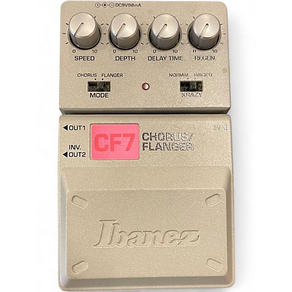 Used Ibanez CF7 Chorus/Flanger Effect Pedal