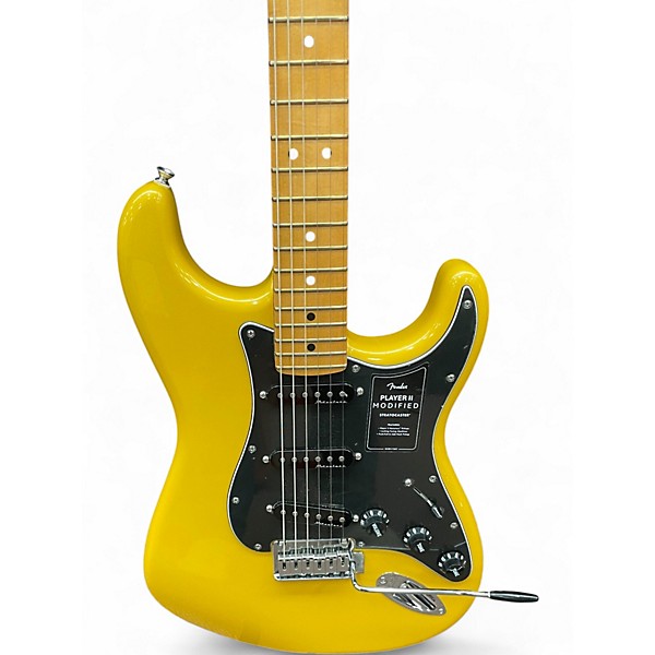 Used Fender Player 2 Modified Stratocaster Sunshine Yellow Solid Body Electric Guitar