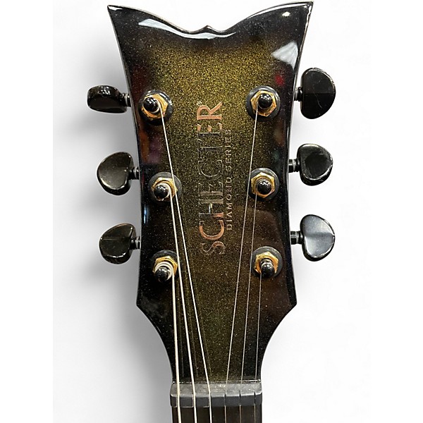 Used Schecter Guitar Research 50TH Anniversary Tempest Gold Burst Solid Body Electric Guitar