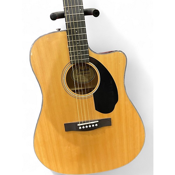 Used Fender CD60 Dreadnought Natural Acoustic Guitar