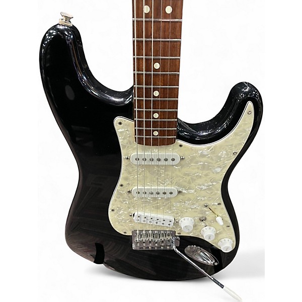 Used Fender Squire series stratocaster Black Solid Body Electric Guitar