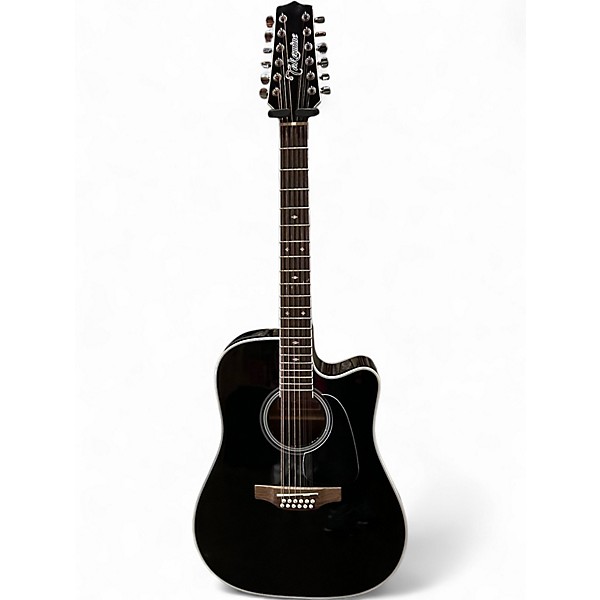 Used Takamine GD38CE Ebony 12 String Acoustic Electric Guitar