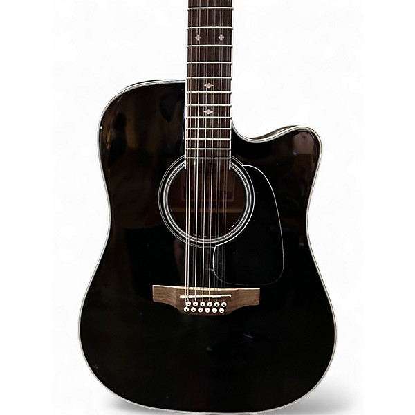 Used Takamine GD38CE Ebony 12 String Acoustic Electric Guitar