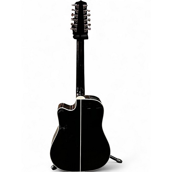 Used Takamine GD38CE Ebony 12 String Acoustic Electric Guitar