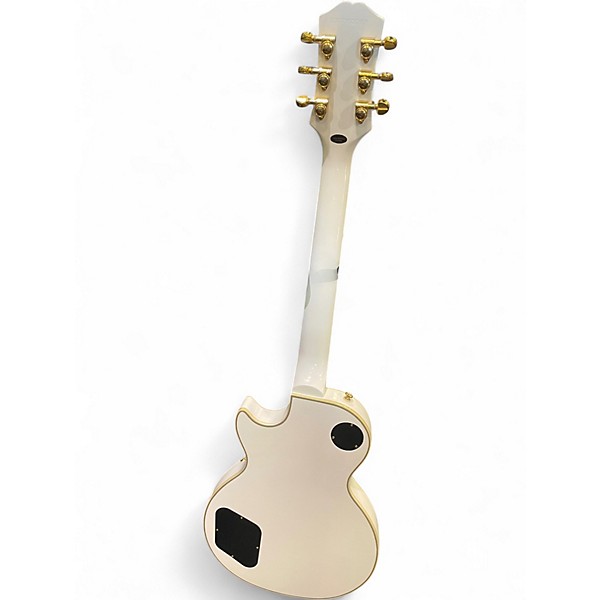 Used Epiphone Les Paul Custom Alpine White Solid Body Electric Guitar