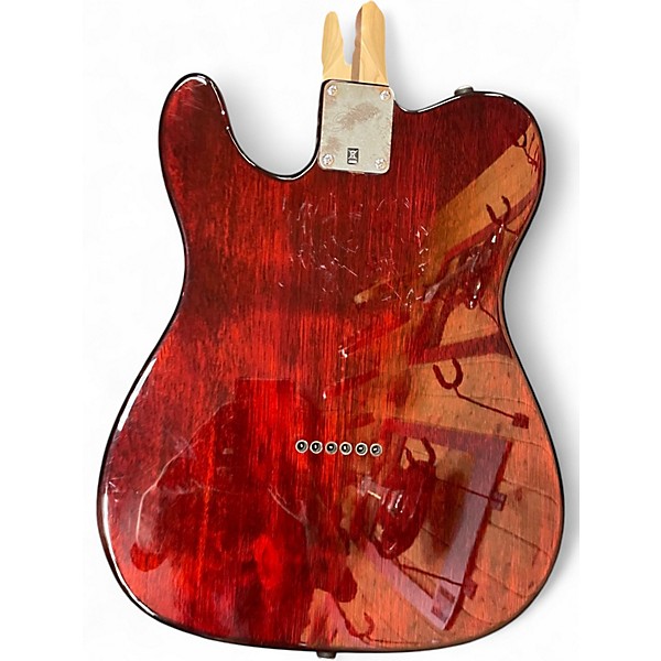 Used Squier Obey Propaganda Telecaster Custom Graphic Solid Body Electric Guitar