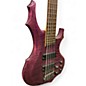 Used ESP LTD F155DX 5 String Trans Purple Electric Bass Guitar