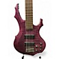 Used ESP LTD F155DX 5 String Trans Purple Electric Bass Guitar
