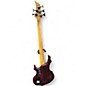 Used ESP LTD F155DX 5 String Trans Purple Electric Bass Guitar