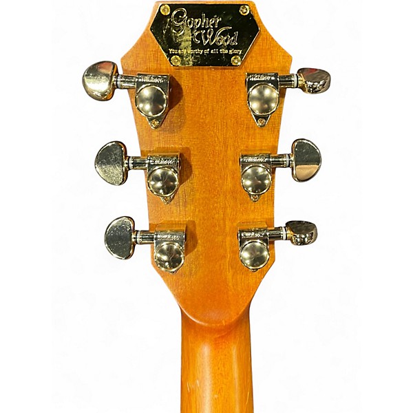 Used Gopher Wood G-420 Natural Acoustic Electric Guitar