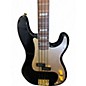 Used Fender squier 40th anniversary P bass Black Electric Bass Guitar
