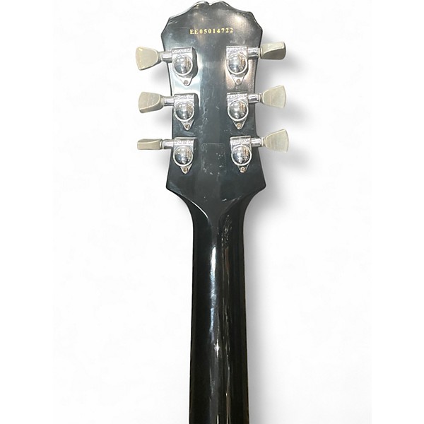 Used Epiphone Les Paul Custom Black and White Solid Body Electric Guitar