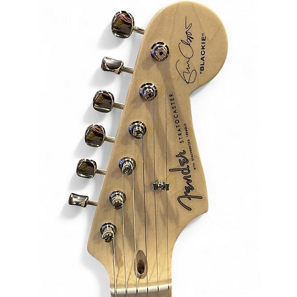 Used Fender Artist Series Eric Clapton Stratocaster Black Solid Body Electric Guitar