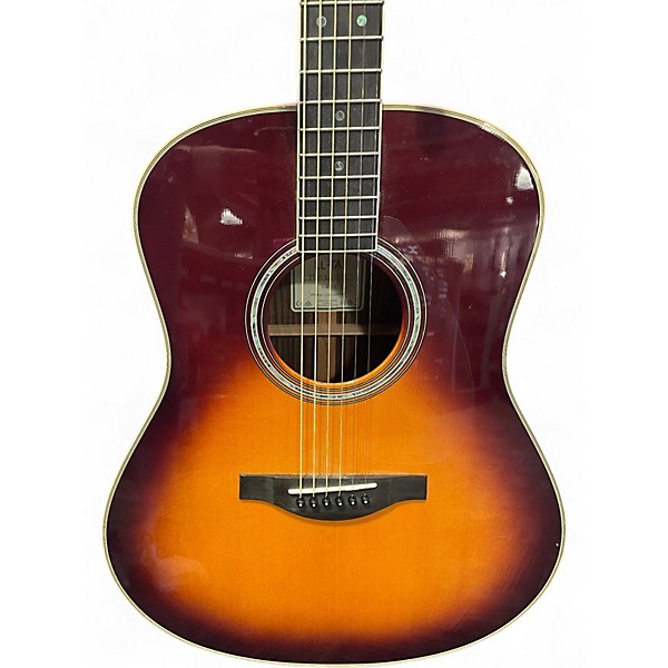 Used Yamaha LLTA Caramel Burst Acoustic Electric Guitar