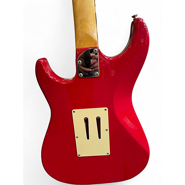 Used Squier FLOY ROSE Standard Stratocaster Candy Apple Red Solid Body Electric Guitar