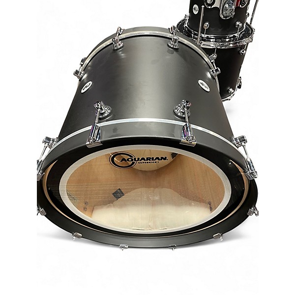Used DW 4 Piece Design Series Satin Black Drum Kit