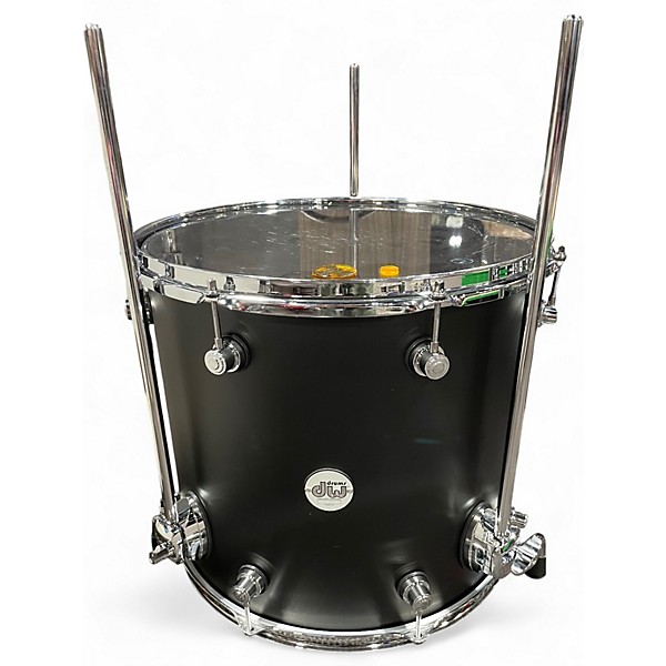 Used DW 4 Piece Design Series Satin Black Drum Kit