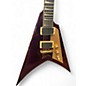 Used ESP LTD KH-V Kirk Hammett Signature Red Sparkle Solid Body Electric Guitar