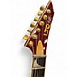 Used ESP LTD KH-V Kirk Hammett Signature Red Sparkle Solid Body Electric Guitar