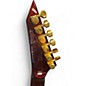 Used ESP LTD KH-V Kirk Hammett Signature Red Sparkle Solid Body Electric Guitar