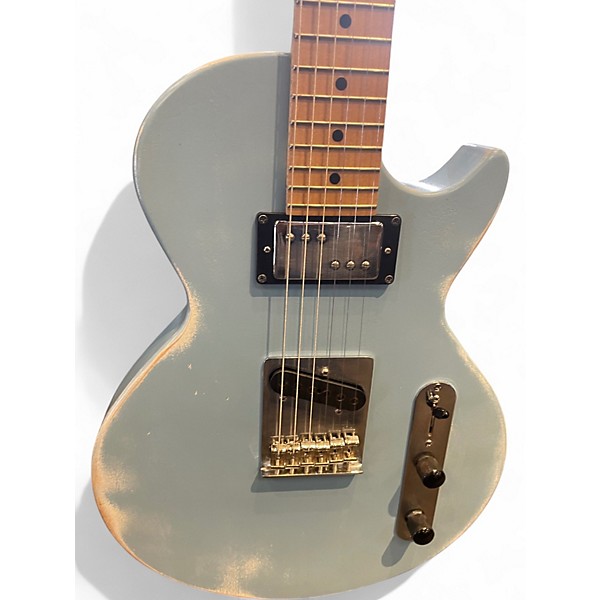 Used Warmoth Partscaster Light Relic Blue Solid Body Electric Guitar