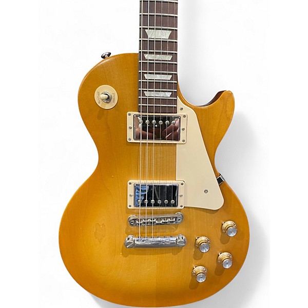 Used 2018 Gibson 1960S Tribute Les Paul Studio 2018 Honey Burst Solid Body Electric Guitar