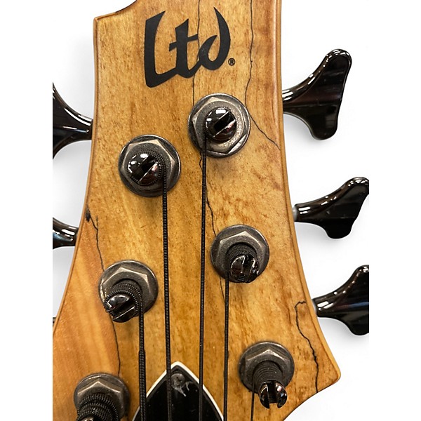 Used ESP LTD B-206SM Worn Natural Electric Bass Guitar