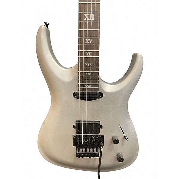 Used Leo Jaymes Tsunami Metallic Silver Solid Body Electric Guitar