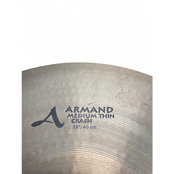 Used Zildjian 16in Armand Series Thin Crash Cymbal