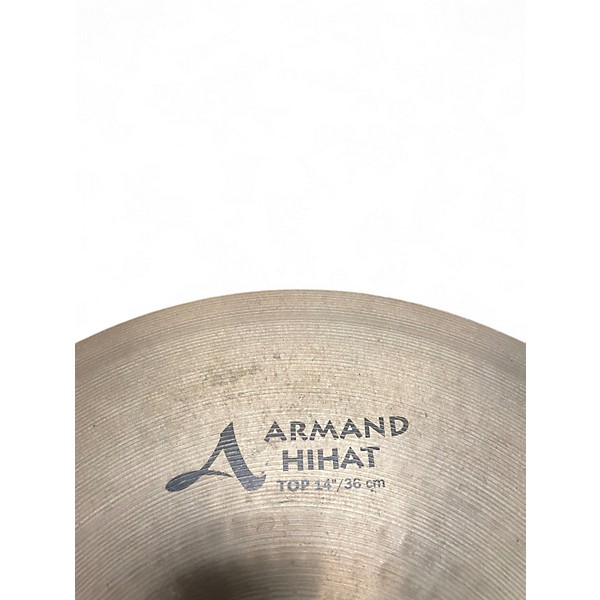 Used Zildjian 14in Armand Series Hi Hat Pair Cymbal