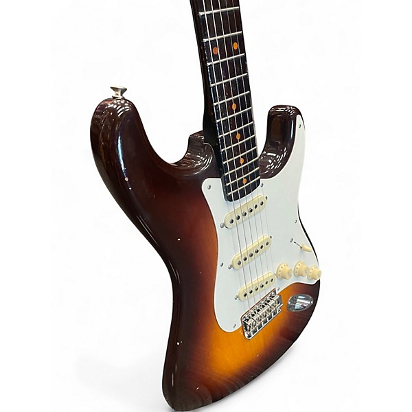 Used Fender Custom Shop Limited Edition 1957 Journeyman Relic Rosewood Stratocaster Wide Fade Chocolate 2 Tone Sunburst So...