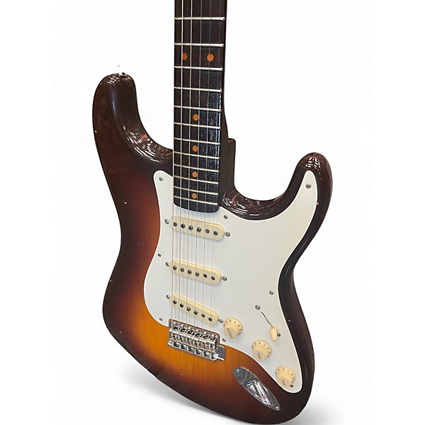 Used Fender Custom Shop Limited Edition 1957 Journeyman Relic Rosewood Stratocaster Wide Fade Chocolate 2 Tone Sunburst So...