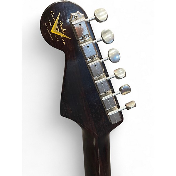 Used Fender Custom Shop Limited Edition 1957 Journeyman Relic Rosewood Stratocaster Wide Fade Chocolate 2 Tone Sunburst So...