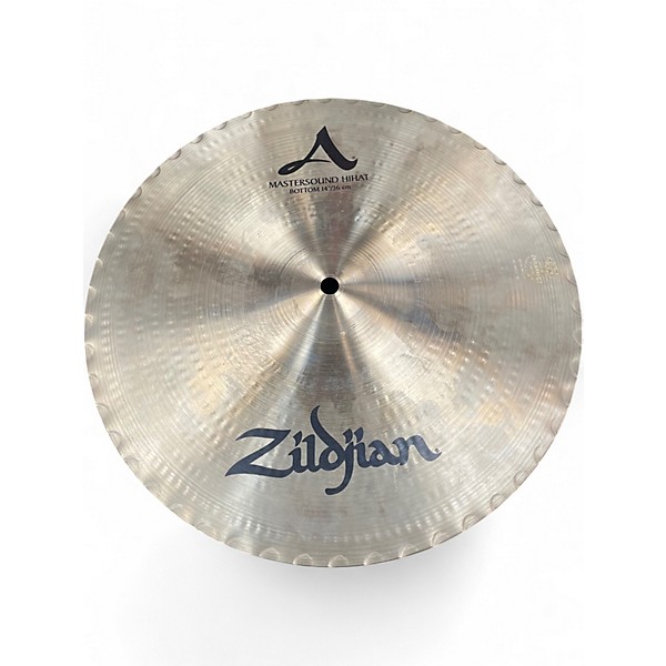 Used Zildjian 14in Mastersound Hi Hat Bottom Cymbal