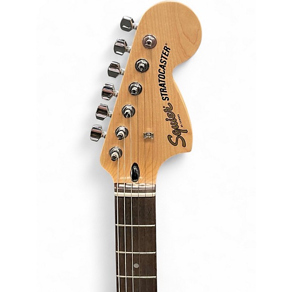 Used Squier Stratocaster HSS Metallic Black Solid Body Electric Guitar