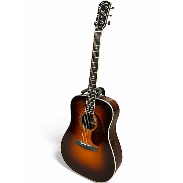 Used Fender PM-1 DELUXE SB Tobacco Burst Acoustic Electric Guitar