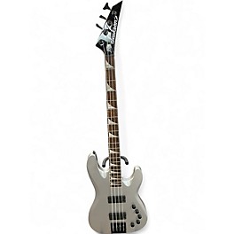 Used Jackson David Ellefson Concert CBX IV Silver Electric Bass Guitar
