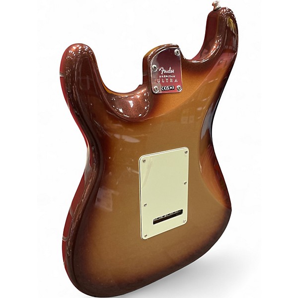 Used 2024 Fender American Ultra Stratocaster mocha burst Solid Body Electric Guitar