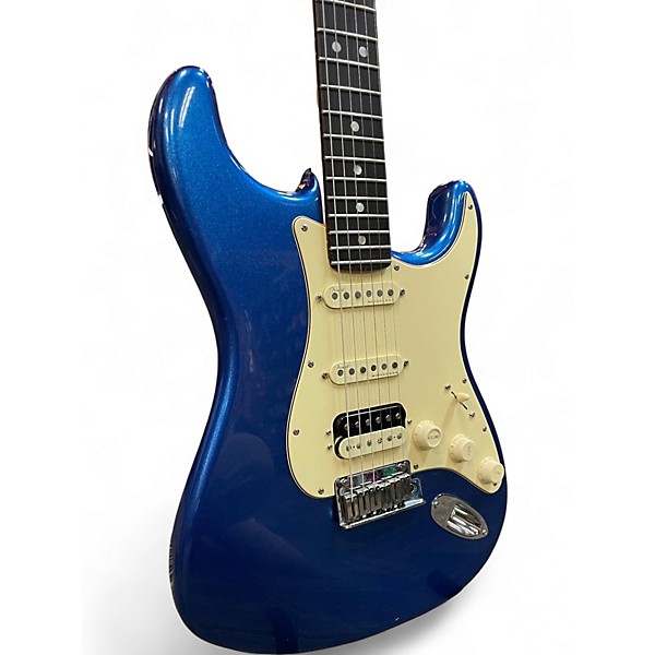 Used Fender American Ultra Stratocaster HSS Cobra Blue Solid Body Electric Guitar
