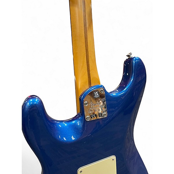 Used Fender American Ultra Stratocaster HSS Cobra Blue Solid Body Electric Guitar